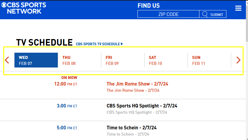 Cbs Sports On Spectrum 3