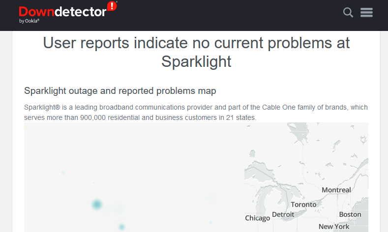 3 Ways to Check Sparklight Outage in Specific Area – CableUser.com