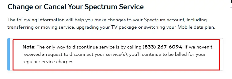 Notice To Cancel Spectrum Internet